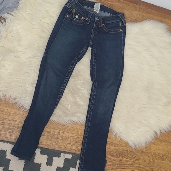 True Religion Julie jeans dark wash tiny size 25 - Picture 3 of 8